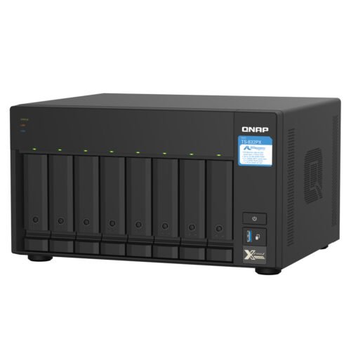 QNAP TS-832PX NAS Tower Annapurna Labs AL324 4 GB DDR4 0 TB QNAP Turbo System Aluminium, Black - Image 3