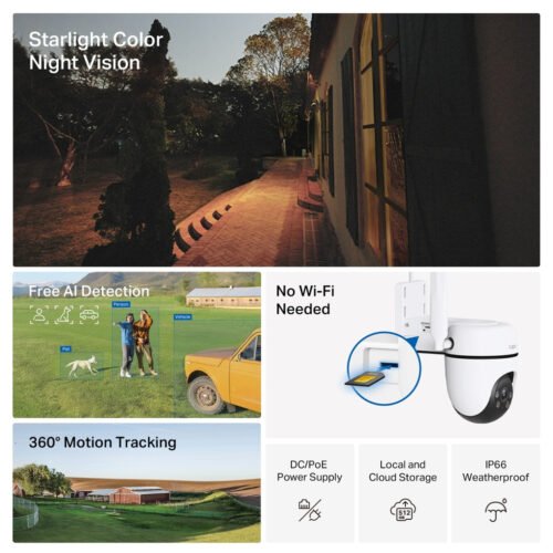 TP-Link TAPO C501GW security camera Turret IP security camera Outdoor 1920 x 1080 pixels Wall - Image 6