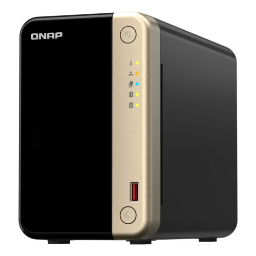 QNAP TS-264 NAS Tower Intel® Celeron® N5095 8 GB 0 TB QNAP QTS Black, Gold - Image 3