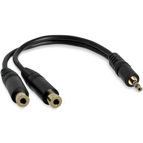 StarTech.com 6in Stereo Splitter Cable - 3.5mm Male to 2x 3.5mm Female - Image 4