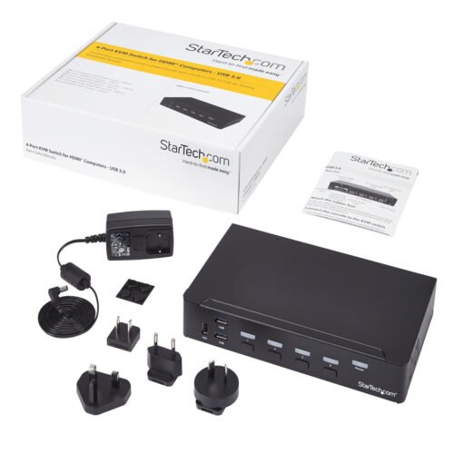 StarTech.com 4-Port HDMI KVM Switch - USB 3.0 - 1080p - Image 5