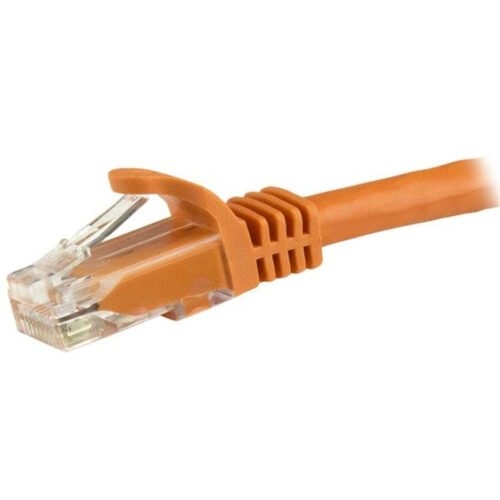 StarTech.com 15m CAT6 Ethernet Cable - Orange CAT 6 Gigabit Ethernet Wire -650MHz 100W PoE RJ45 UTP Network/Patch Cord Snagless - Image 2