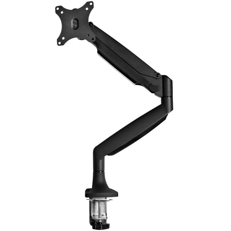 StarTech.com Desk Mount Monitor Arm - Heavy Duty Ergonomic VESA Monitor Arm - Single 9kg Display - Full Motion, Height Adjustab