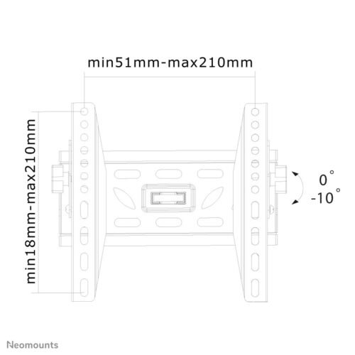 Neomounts LED-W220 TV mount wall 22-40" - tiltable - Image 3