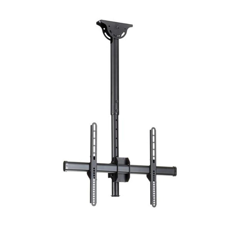 StarTech.com TV Ceiling Mount - Full-Motion Universal Hanging Single Screen Mount with Adjustable Telescopic Short Pole - Tilt