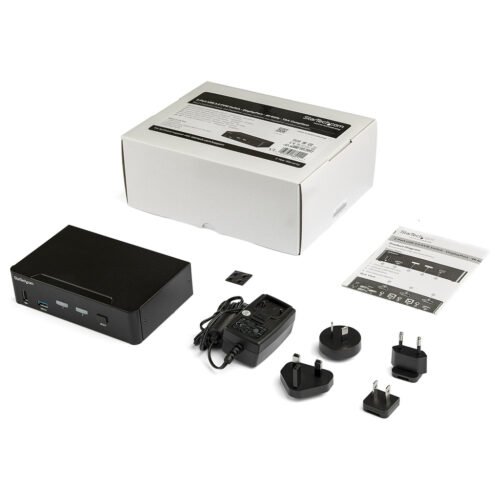 StarTech.com 2 Port DisplayPort KVM Switch - 4K 60Hz - Single Display - Dual Port UHD DP 1.2 USB KVM Switch with Integrated USB - Image 4