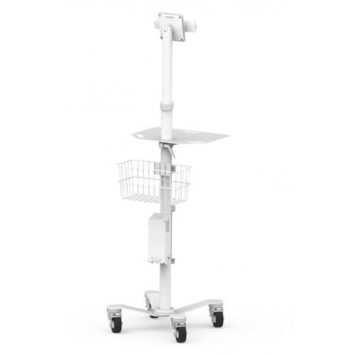 Compulocks Universal Tablet Cling Medical Rolling Kiosk White - Image 2