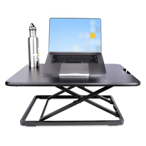 StarTech.com Standing Desk Converter for Laptop - Up to 8kg/17.6lb - Height Adjustable Laptop Riser - Table-Top Stand-Up Desk C - Image 5
