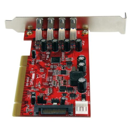 StarTech.com 4 Port PCI SuperSpeed USB 3.0 Adapter Card with SATA / SP4 Power - Image 4