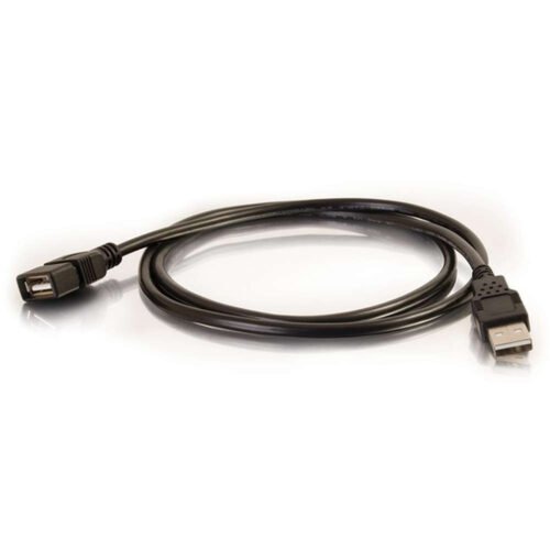 C2G 3.3ft (1m) USB 2.0 A Male to A Female Extension Cable - Black - Image 5