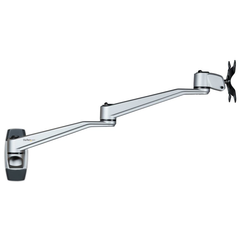 StarTech.com Wall Mount Monitor Arm - Articulating Ergonomic VESA Wall Mount Monitor Arm - 20" (52cm) Long - Single Display up