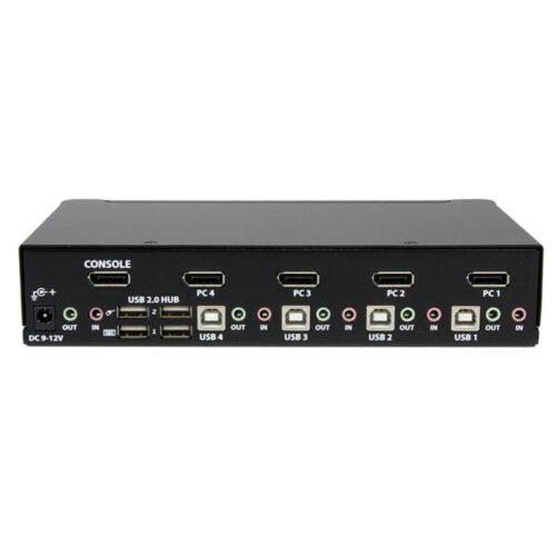 StarTech.com 4 Port USB DisplayPort KVM Switch with Audio - Image 3