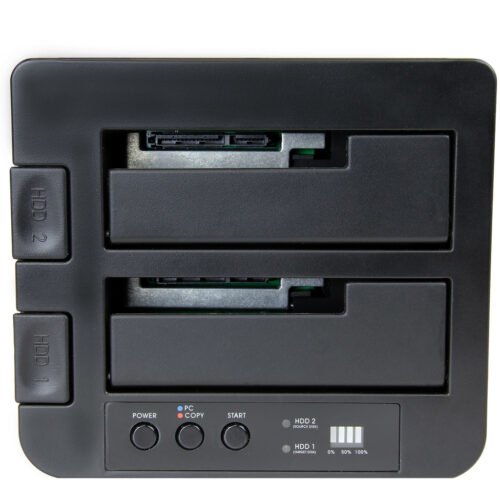 StarTech.com Standalone Hard Drive Duplicator, Dual Bay HDD/SSD Cloner/Copier, USB 3.1 (10Gbps) to SATA III HDD/SSD Docking Sta - Image 12