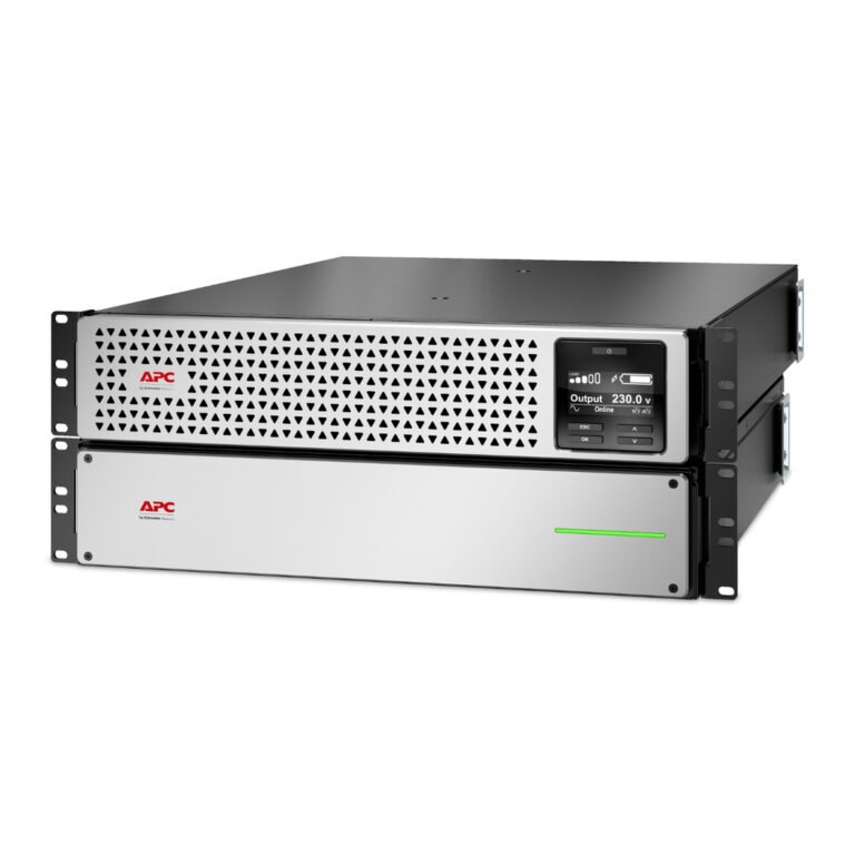 APC Smart-UPS On-Line, 3kVA, Lithium-ion, Rackmount 4U, 230V, 6x C13+2x C19 IEC outlets, SmartSlot, Extended long runtime, Rail