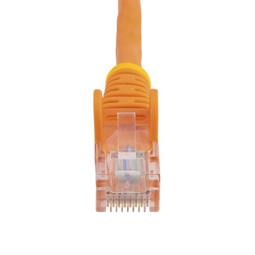 StarTech.com Cat5e Ethernet Patch Cable with Snagless RJ45 Connectors - 5 m, Orange - Image 4
