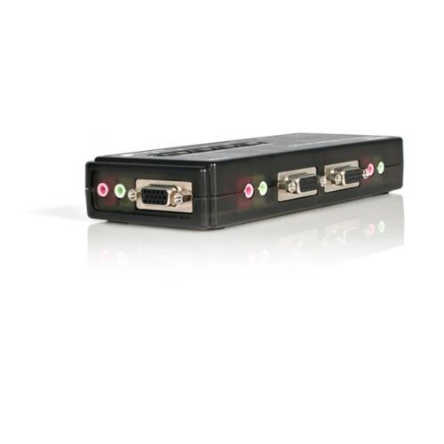 StarTech.com 4 Port Black USB KVM Switch Kit with Cables and Audio - Image 4