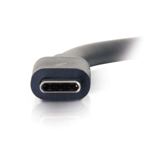C2G 0.5m Thunderbolt 3 Cable (40Gbps) – Thunderbolt Cable – 4K support – Black - Image 4