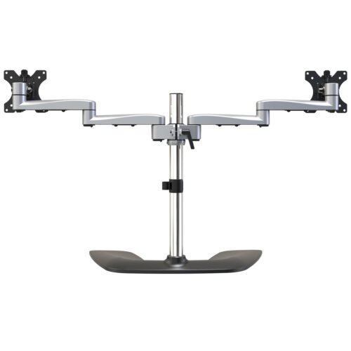 StarTech.com Dual Monitor Stand - Ergonomic Desktop Monitor Stand for up to 32" VESA Displays - Free-Standing Articulating Univ - Image 7