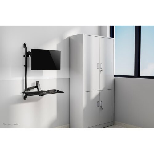 Neomounts WL90-325BL1 Sit-stand workstation wall 17-32" - gas spring - Image 14