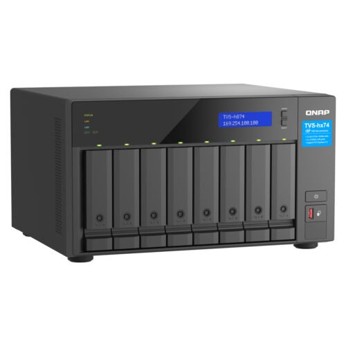 QNAP TVS-h874 NAS Tower Intel® Core™ i5 i5-12400 32 GB DDR4 0 TB QuTS hero Black - Image 3