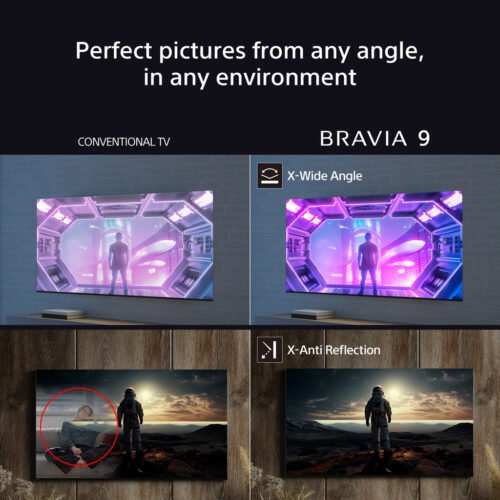 Sony BRAVIA 9 Series 75" QLED XR|Mini LED 4K HDR Display with Google TV, including 3 years PrimeSupport - Image 3