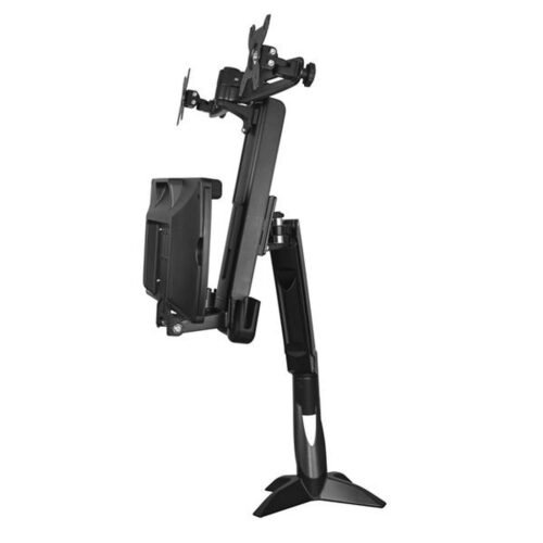 StarTech.com Sit Stand Dual Monitor Arm - Desk Mount Dual Computer Monitor Adjustable Standing Workstation for up to 24" Displa - Image 2