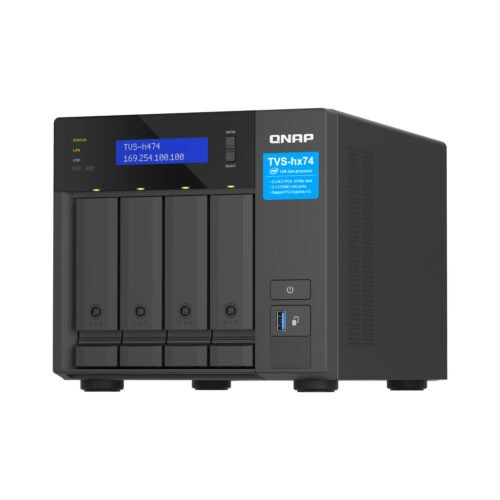 QNAP TVS-H474 NAS Tower Intel® Pentium® G7400 8 GB DDR4 0 TB QuTS hero Black - Image 6