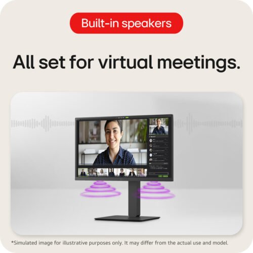 LG 24BA750-B computer monitor 60.5 cm (23.8") 1920 x 1080 pixels Full HD LCD Black - Image 5