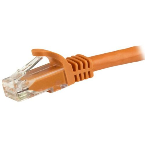 StarTech.com 1.5m CAT6 Ethernet Cable - Orange CAT 6 Gigabit Ethernet Wire -650MHz 100W PoE RJ45 UTP Network/Patch Cord Snagles - Image 2