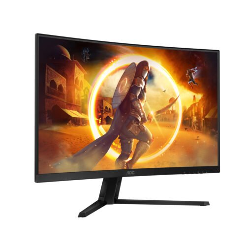 AOC G4 CQ32G4VE computer monitor 81.3 cm (32") 2560 x 1440 pixels Quad HD LCD Black, Grey - Image 3