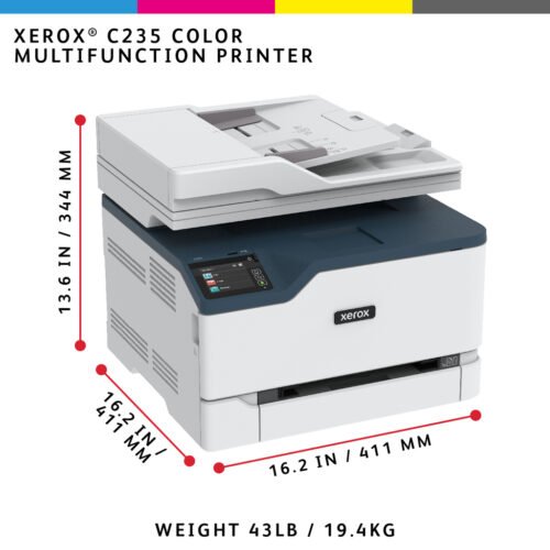 Xerox C235 A4 22ppm Wireless Copy/Print/Scan/Fax PS3 PCL5e/6 ADF 2 Trays Total 251 Sheets UK - Image 13