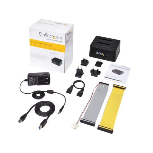 StarTech.com Dual-Bay USB 3.0 to SATA and IDE Hard Drive Docking Station, USB Hard Drive Dock, External 2.5/3.5" SATA I/II/III - Image 5