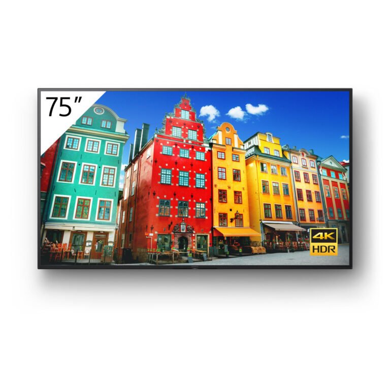 Sony FW-75BZ30J Signage Display Digital signage flat panel 190.5 cm (75") IPS Wi-Fi 440 cd/m² 4K Ultra HD Black Built-in proce