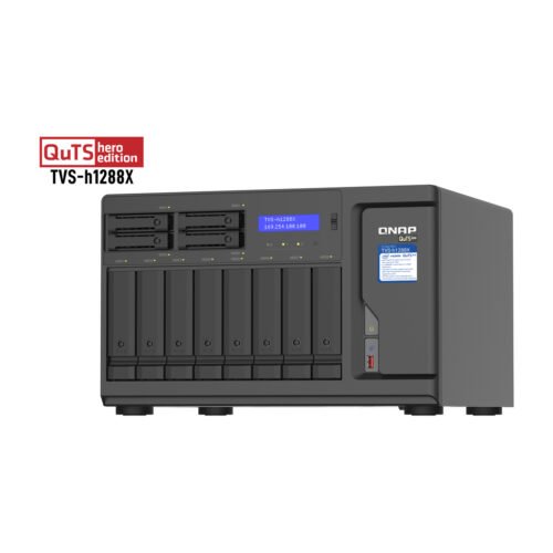 QNAP TVS-h1288X NAS Tower Intel® Xeon® W-1250 16 GB DDR4 0 TB QuTS hero Black - Image 6