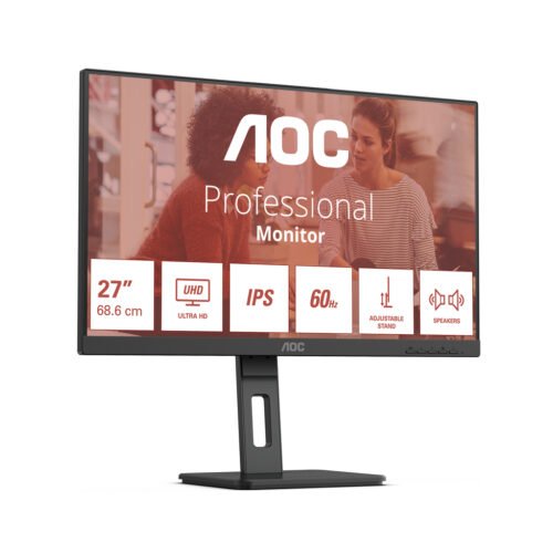 AOC E3 U27E3UF computer monitor 68.6 cm (27") 3840 x 2160 pixels 4K Ultra HD LED Black - Image 3
