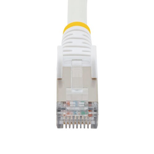 StarTech.com 2m CAT6a Ethernet Cable - White - Low Smoke Zero Halogen (LSZH) - 10GbE 500MHz 100W PoE++ Snagless RJ-45 w/Strain - Image 4