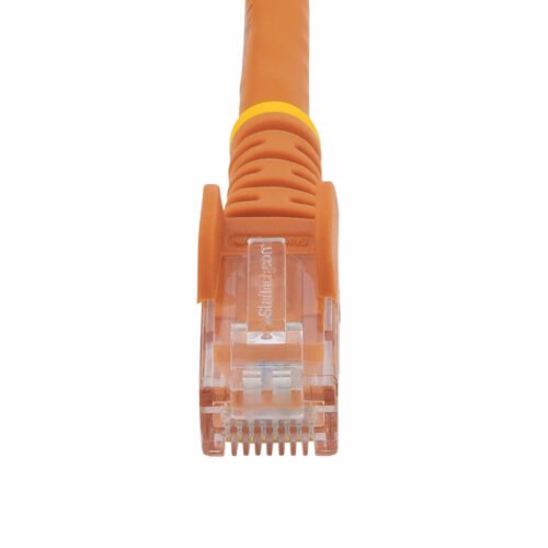 StarTech.com 3m CAT6 Ethernet Cable - Orange CAT 6 Gigabit Ethernet Wire -650MHz 100W PoE RJ45 UTP Network/Patch Cord Snagless - Image 4