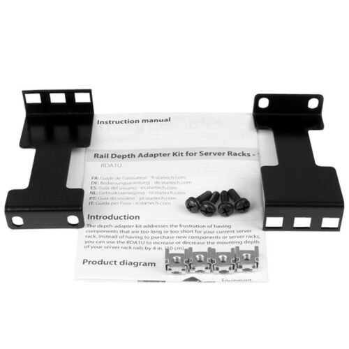 StarTech.com Rail Depth Adapter Kit for Server Racks - 1U - Image 7