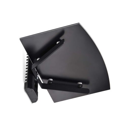 StarTech.com Floating Wall-Mounted AV Shelf, Adjustable Height Shelf For Under TV, Organize A/V Equipment On Black Tempered Gla - Image 5