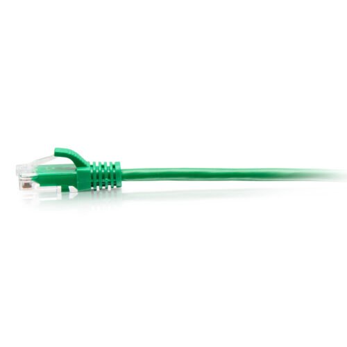 C2G 4.5m Cat6a Snagless Unshielded (UTP) Slim Ethernet Patch Cable - Green - Image 2