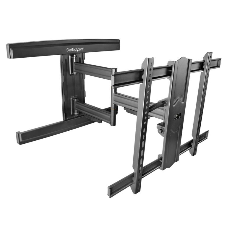 StarTech.com TV Wall Mount for up to 80 inch (110lb) VESA Mount Displays - Low Profile Full Motion Universal TV Wall Mount Brac