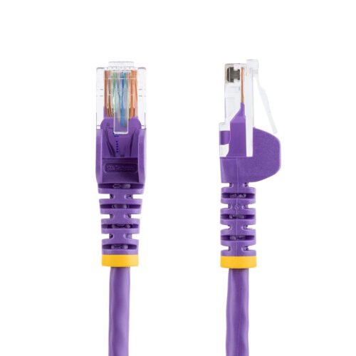 StarTech.com Cat5e Ethernet Patch Cable with Snagless RJ45 Connectors - 7 m, Purple - Image 2