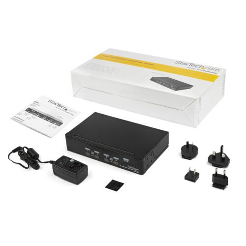 StarTech.com 4 Port DisplayPort KVM Switch - 4K 60Hz - Single Display - Dual Port UHD DP 1.2 USB KVM Switch with Integrated USB - Image 10