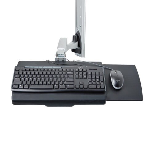 StarTech.com Wall Mount Workstation, VESA Mount For 32" Monitors (22lb/10kg), Fully Articulating Single Monitor Mount & Keyboar - Image 5