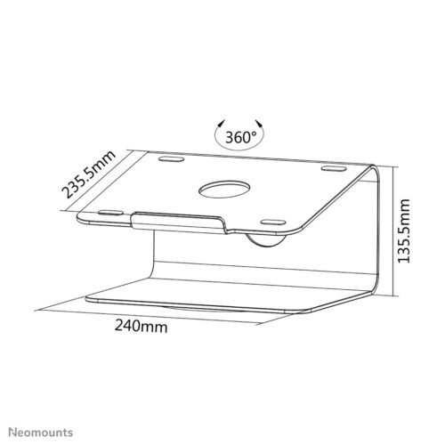 Neomounts NSLS050 Laptop stand 10-17" - rotatable - universal - Image 12