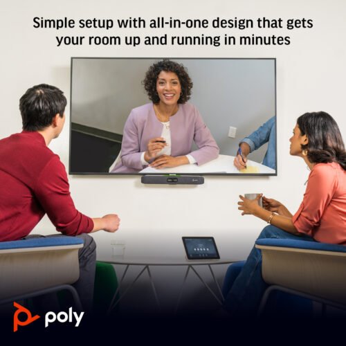 POLY Studio X30 All-In-One Video Bar with TC8 Controller Kit - Image 5