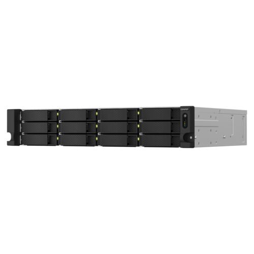 QNAP TS-1264U-RP NAS Rack (2U) Intel® Celeron® 8 GB DDR4 0 TB QNAP QTS Aluminium, Black - Image 2
