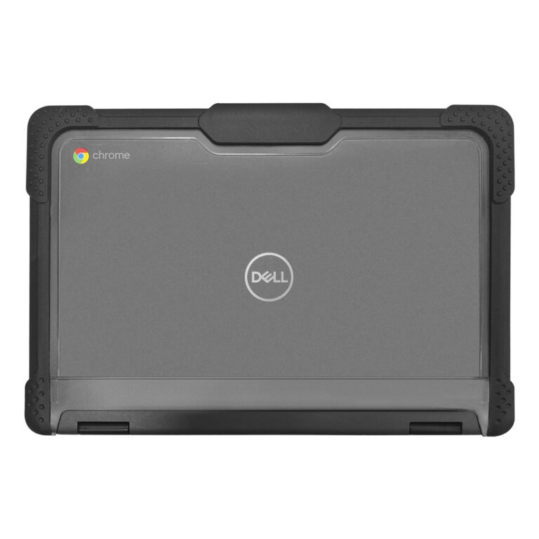 Techair TACHS007 Protective Hard Shell case for Dell 3100/3110 Clamshell & Touschscreen 2 in 1 Chromebook, 11.6 black/clear