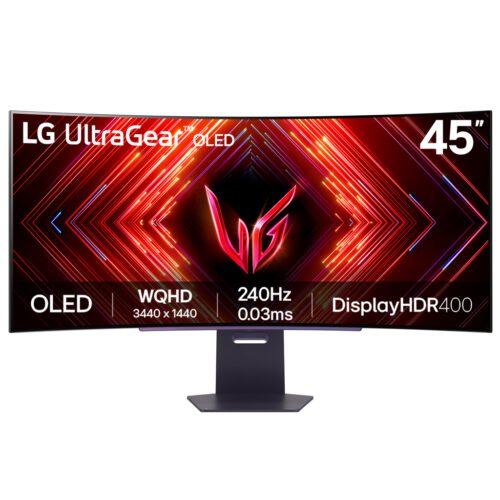 LG 45GS95QE-B.AEK computer monitor 114.3 cm (45") 3440 x 1440 pixels Wide Quad HD OLED Black - Image 5