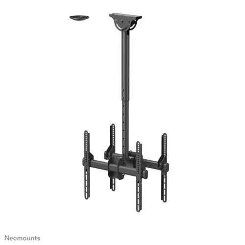 Neomounts NM-C440DBLACK Dual monitor/TV mount ceiling 32-60" - h 56-91 cm - Image 2
